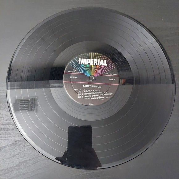 Sandy Nelson Drums Are My Beat! 12" Vinyl LP Imperial LP 9168 1962 - Picture 5 of 8